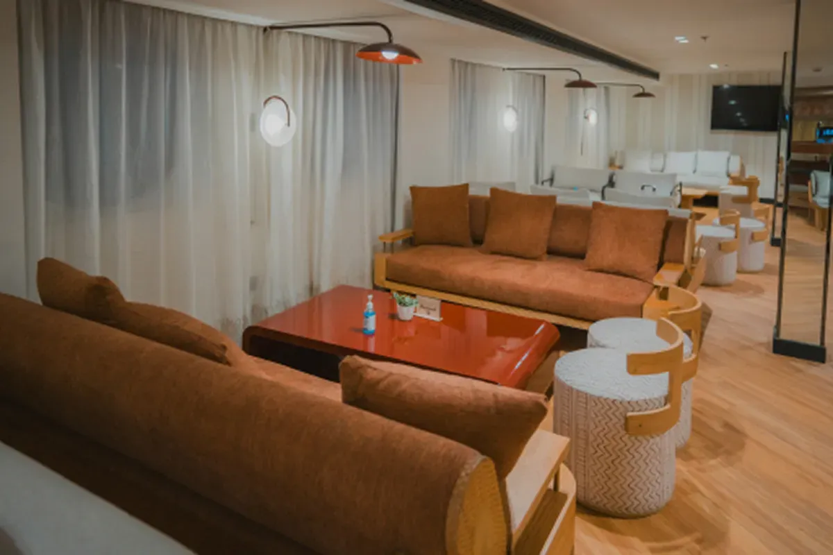 Lounge aboard the Lady Mary Nile Cruise Nile cruise